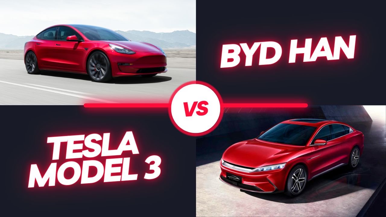 BYD Han vs Tesla Model 3