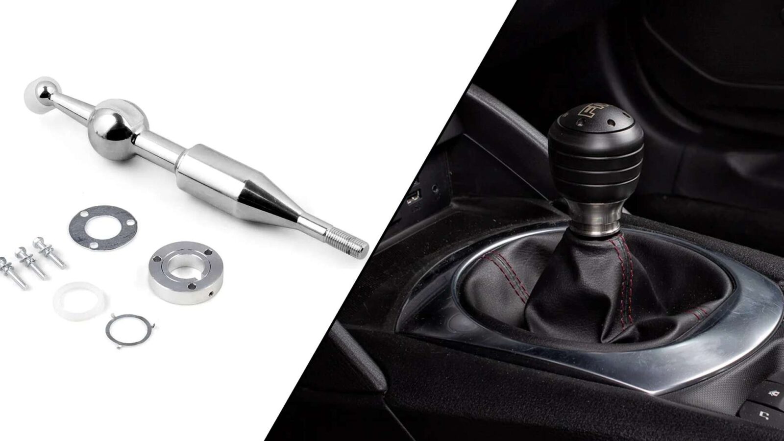 SICKSPEED Chrome Short Throw Shifter Knob – Knuckle Buster For Can-Am Maverick 1000R (2015-2017)