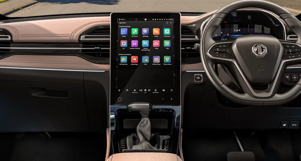 2026 MG Hector interior/dashboard